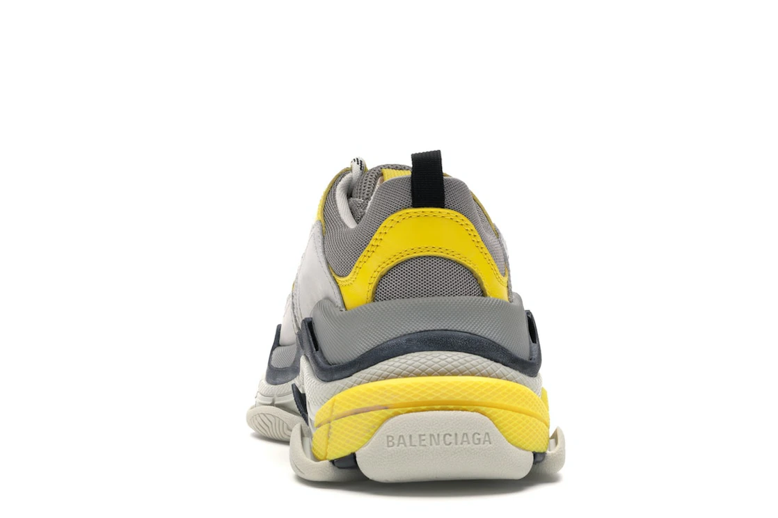 Vue 27 de Balenciaga Triple S Grey Yellow 