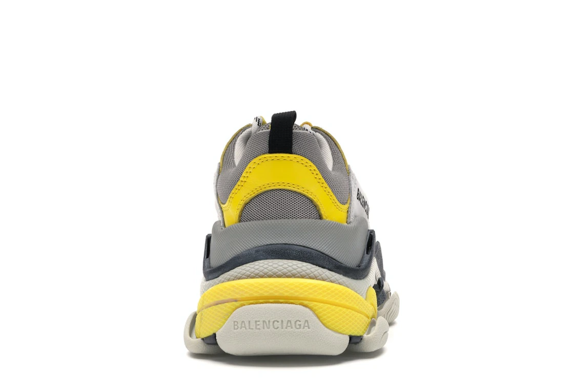 Vue 28 de Balenciaga Triple S Grey Yellow 