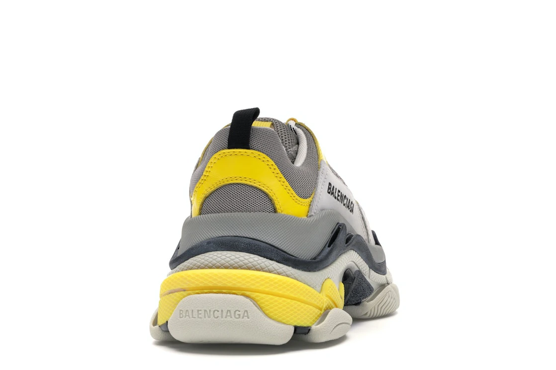 Vue 29 de Balenciaga Triple S Grey Yellow 