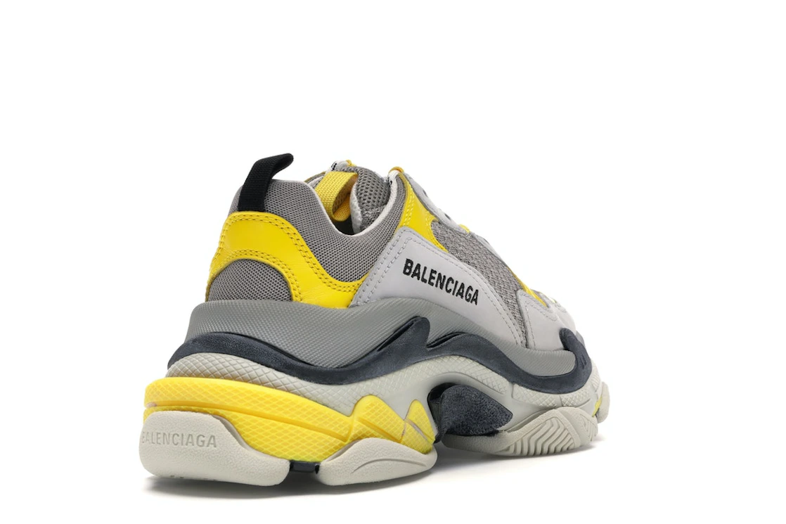Vue 31 de Balenciaga Triple S Grey Yellow 