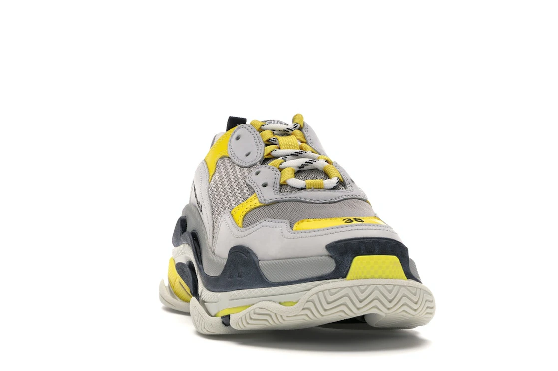 Vue 8 de Balenciaga Triple S Grey Yellow 
