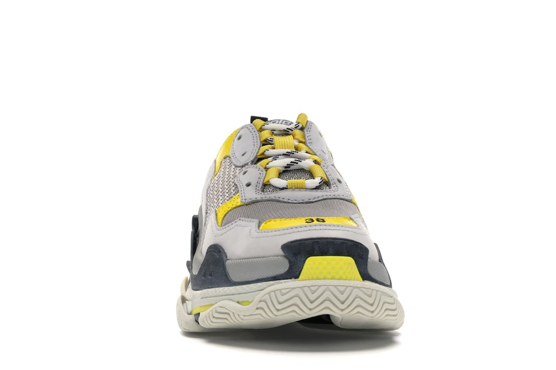 Vue 9 de Balenciaga Triple S Grey Yellow 