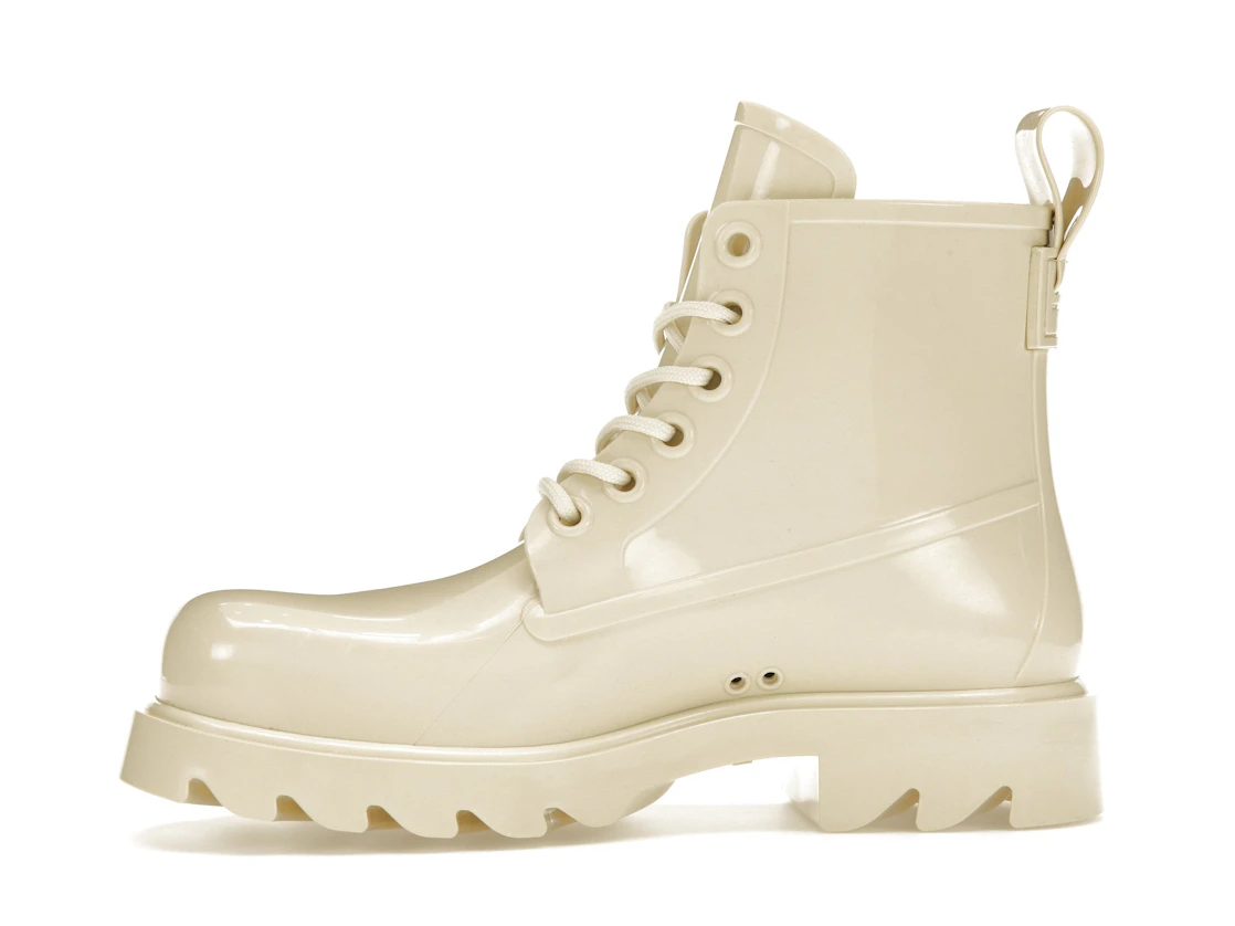 Vue 18 de Bottega Veneta Stride Lace-Up Ankle Boot Beige 