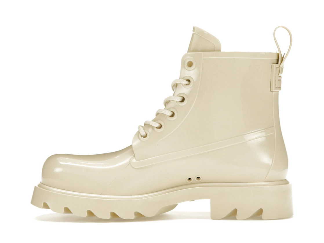 Vue 19 de Bottega Veneta Stride Lace-Up Ankle Boot Beige 