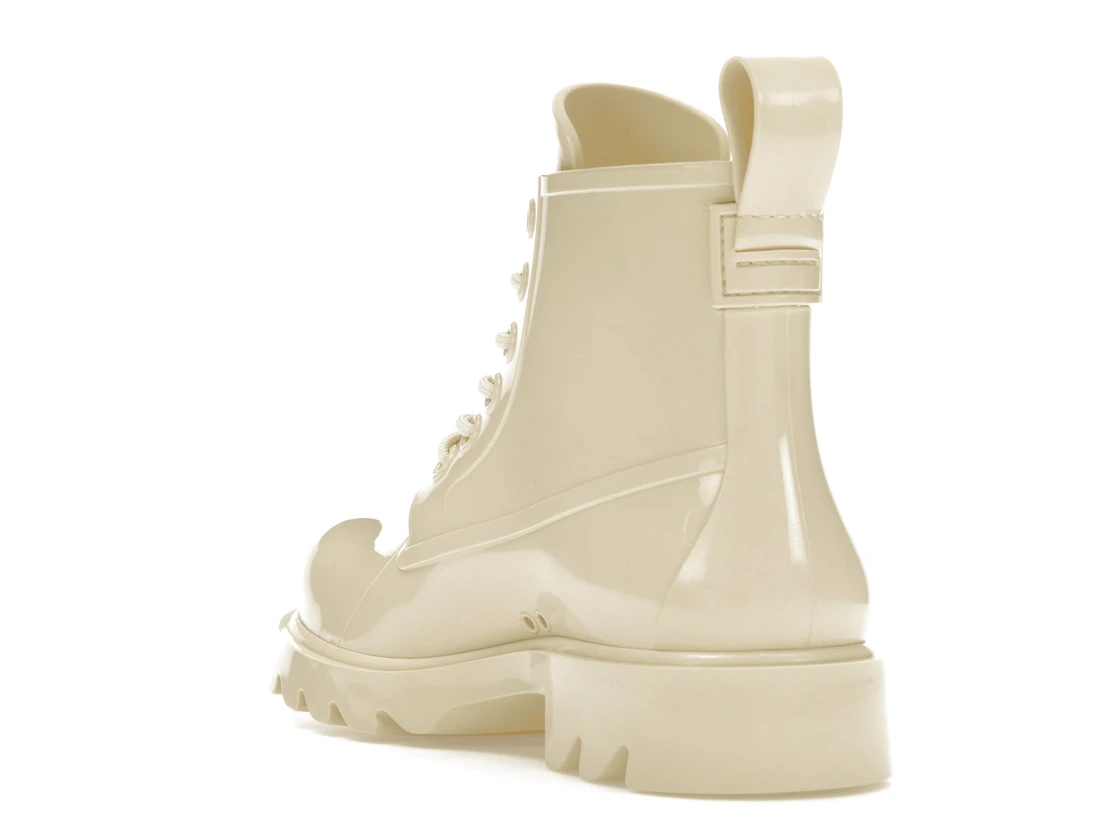 Vue 25 de Bottega Veneta Stride Lace-Up Ankle Boot Beige 