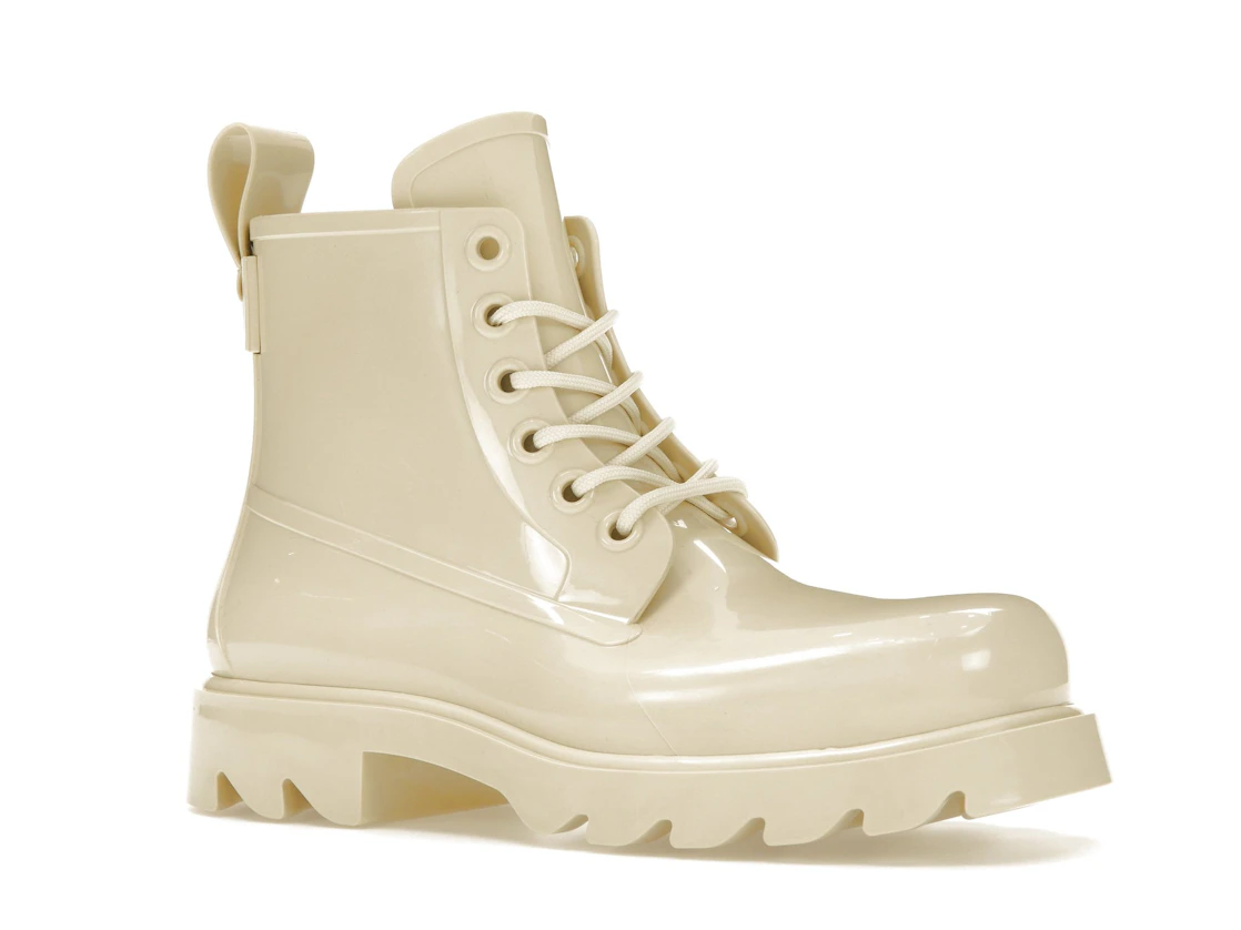 Vue 4 de Bottega Veneta Stride Lace-Up Ankle Boot Beige 