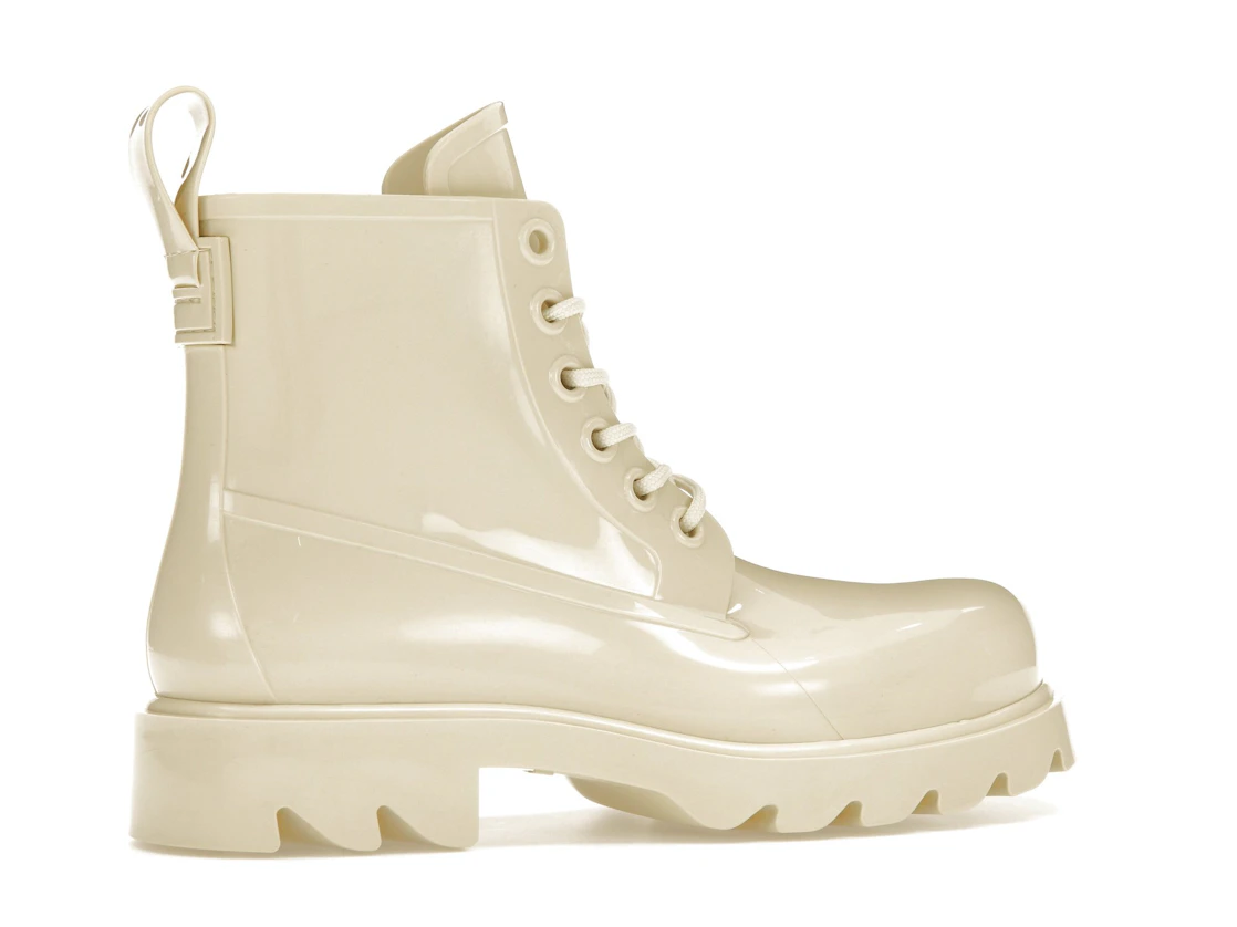 Vue 35 de Bottega Veneta Stride Lace-Up Ankle Boot Beige 
