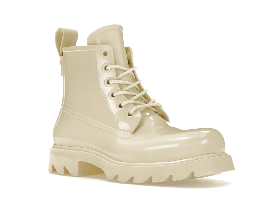 Vue 5 de Bottega Veneta Stride Lace-Up Ankle Boot Beige 