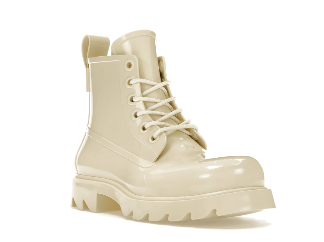 Vue 6 de Bottega Veneta Stride Lace-Up Ankle Boot Beige 