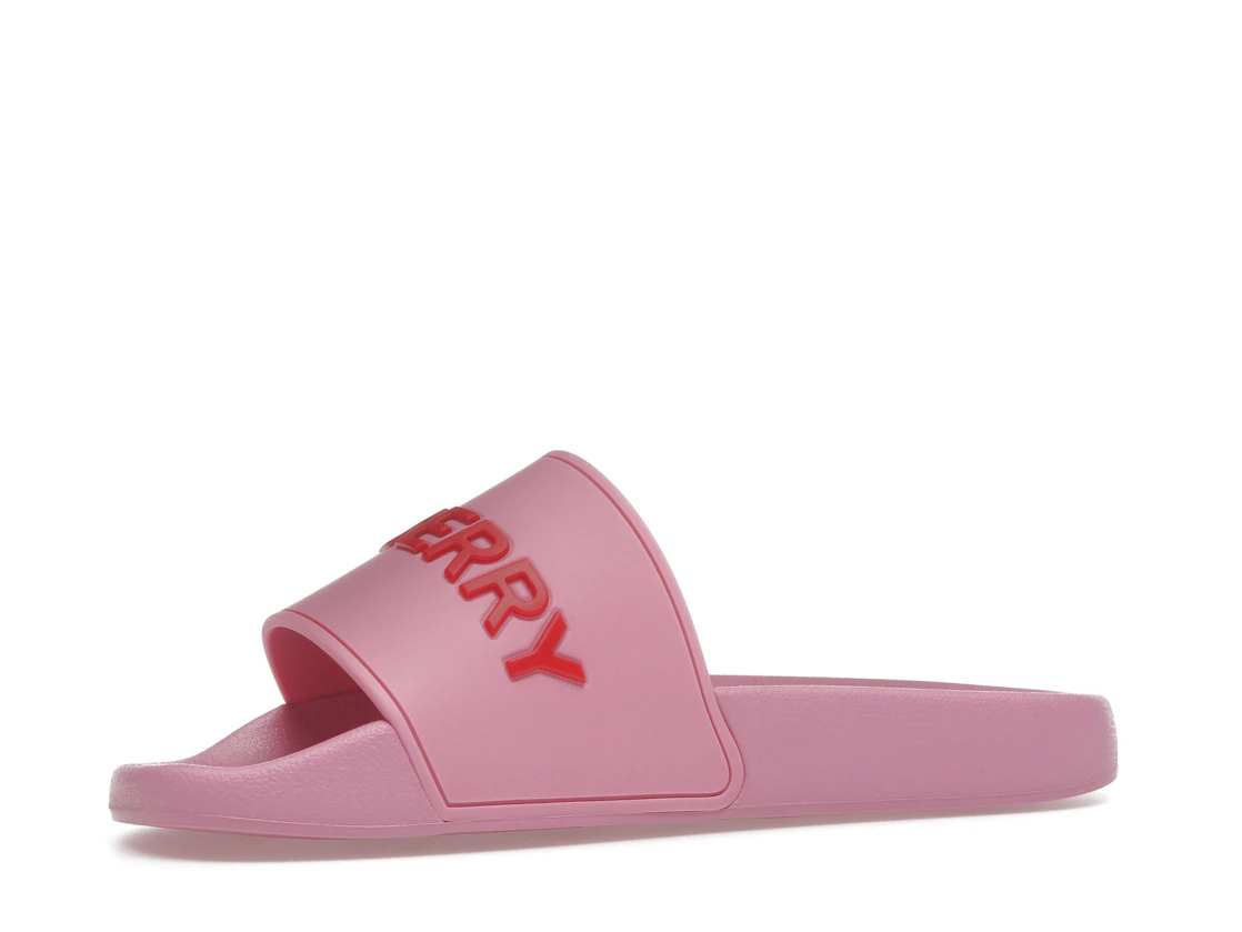 Vue 16 de Burberry Embossed Logo Slides Bubblegum Pink 