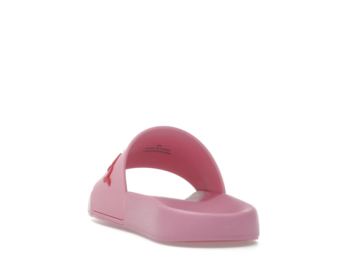 Vue 26 de Burberry Embossed Logo Slides Bubblegum Pink 