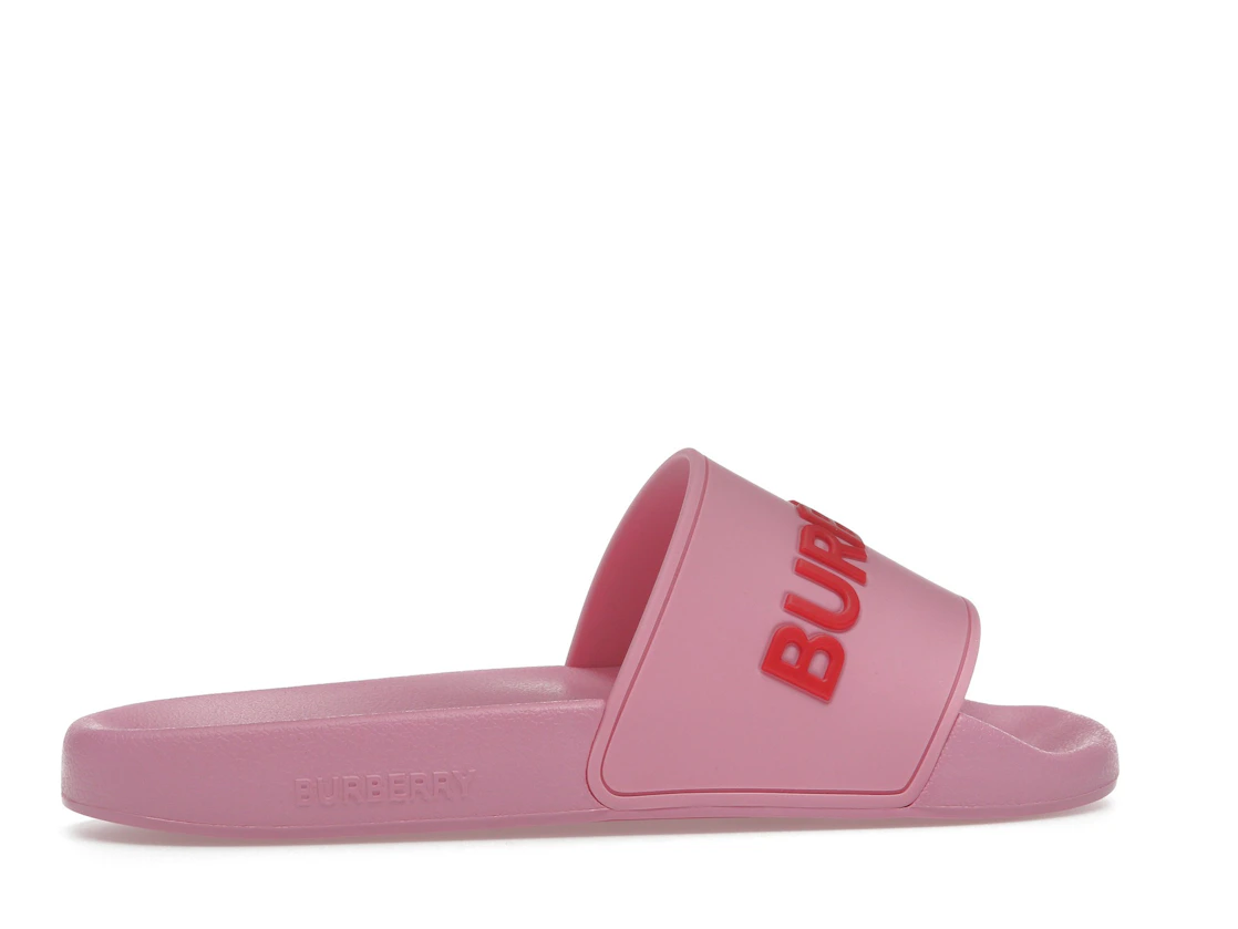 Vue 35 de Burberry Embossed Logo Slides Bubblegum Pink 