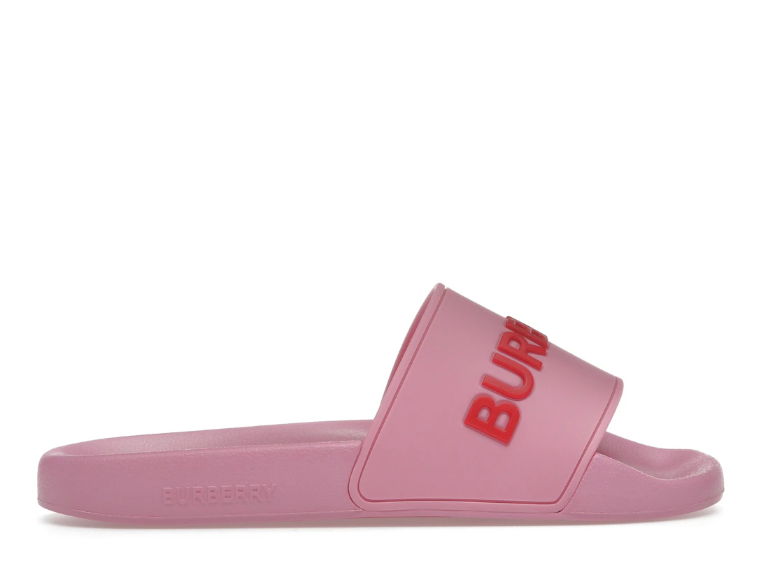 Vue 36 de Burberry Embossed Logo Slides Bubblegum Pink 