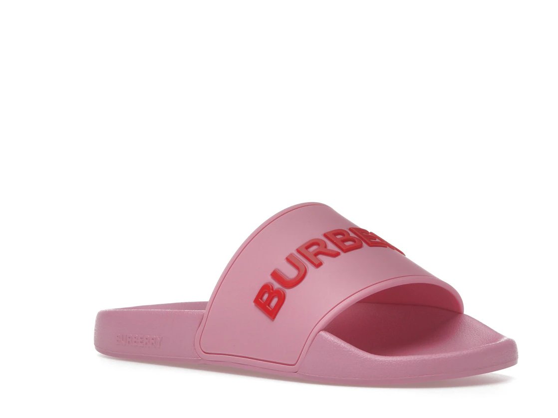 Vue 5 de Burberry Embossed Logo Slides Bubblegum Pink 