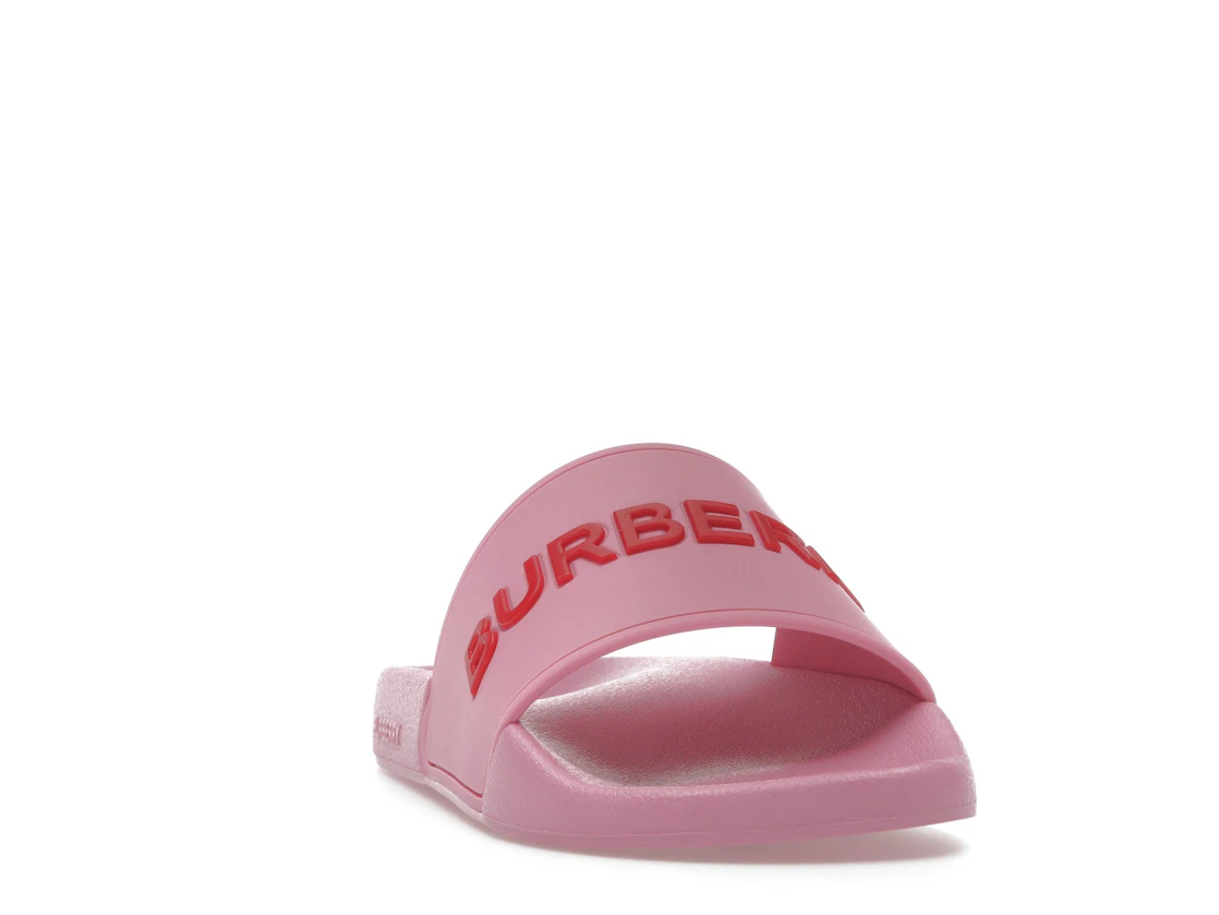 Vue 8 de Burberry Embossed Logo Slides Bubblegum Pink 
