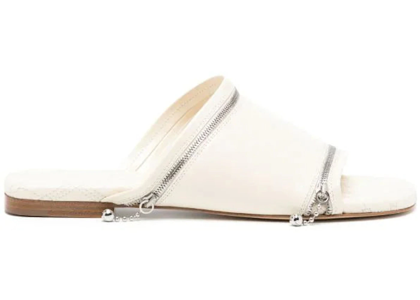Burberry Peep Slides Ivory 
