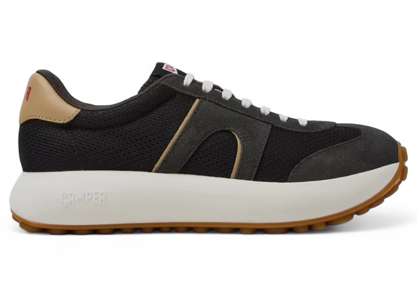 Camper Pelotas Athens Sneaker Black Beige Gum 