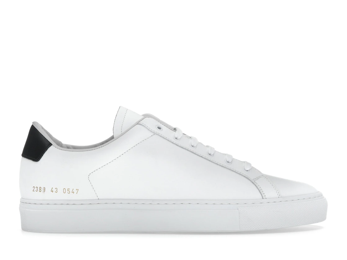 Vue 1 de Common Projects Retro Classic Low White Black