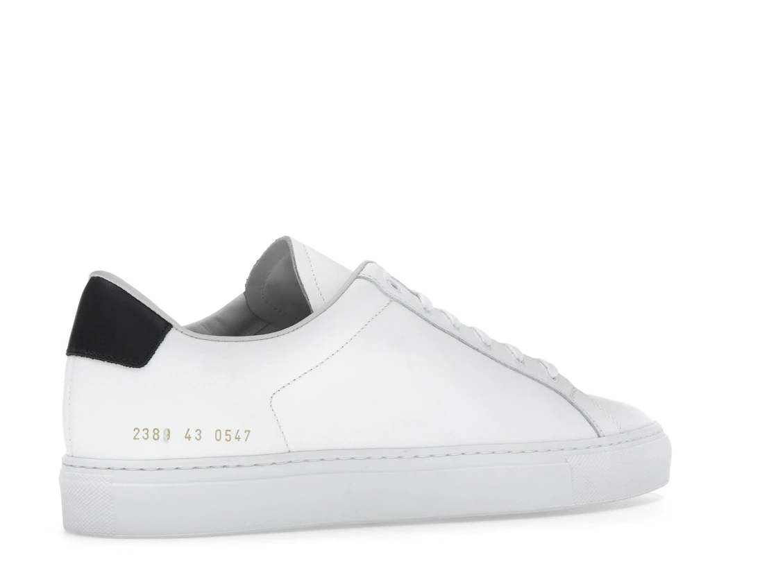 Vue 34 de Common Projects Retro Classic Low White Black