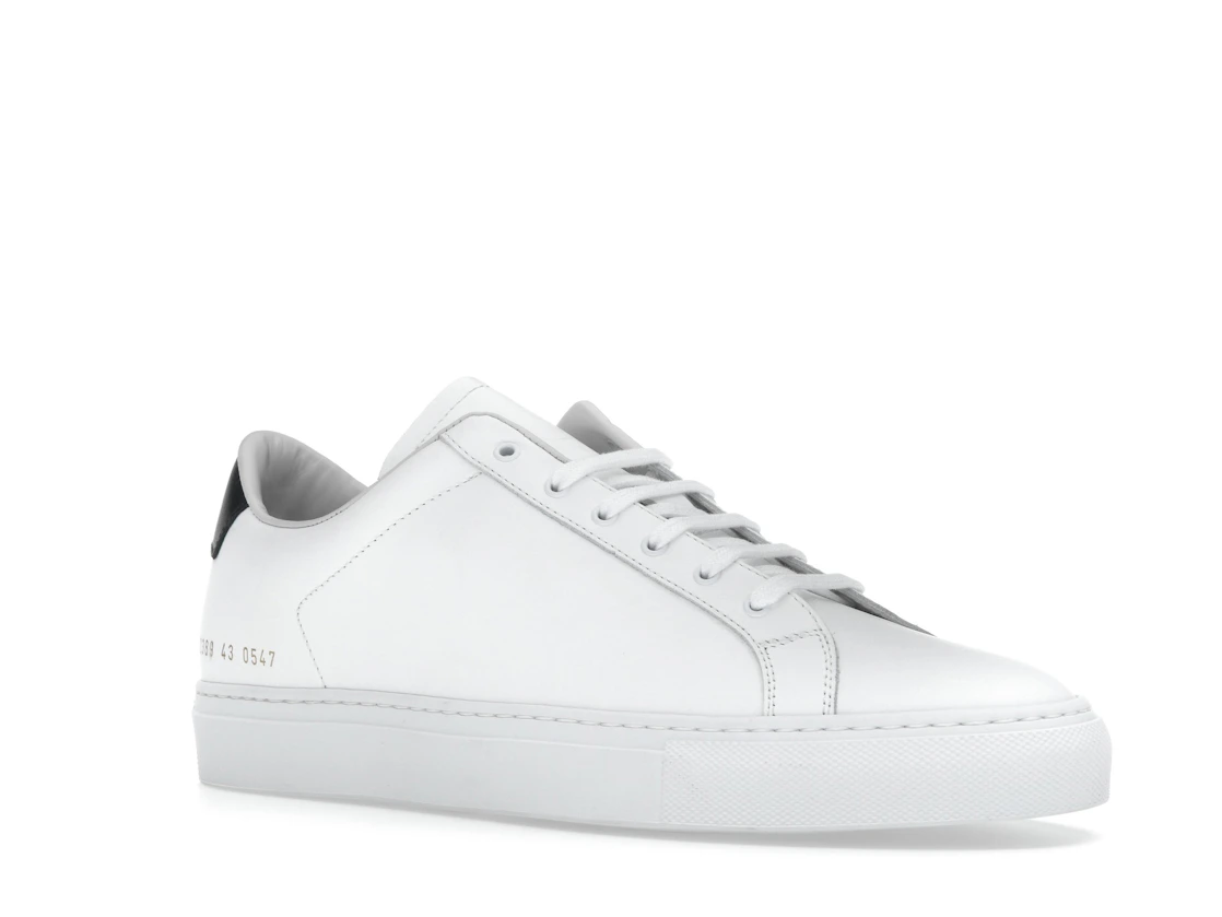 Vue 5 de Common Projects Retro Classic Low White Black