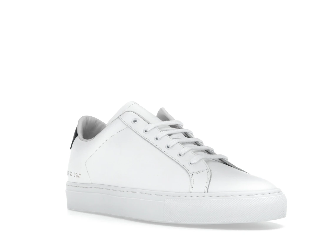 Vue 6 de Common Projects Retro Classic Low White Black