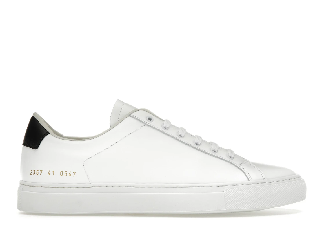 Vue 1 de Common Projects Retro Low White Black