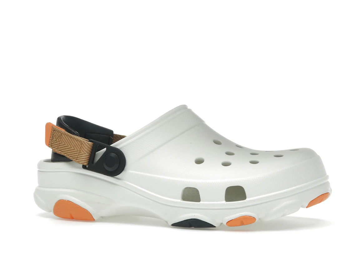 Vue 3 de Crocs Classic All-Terrain Clog White Orange