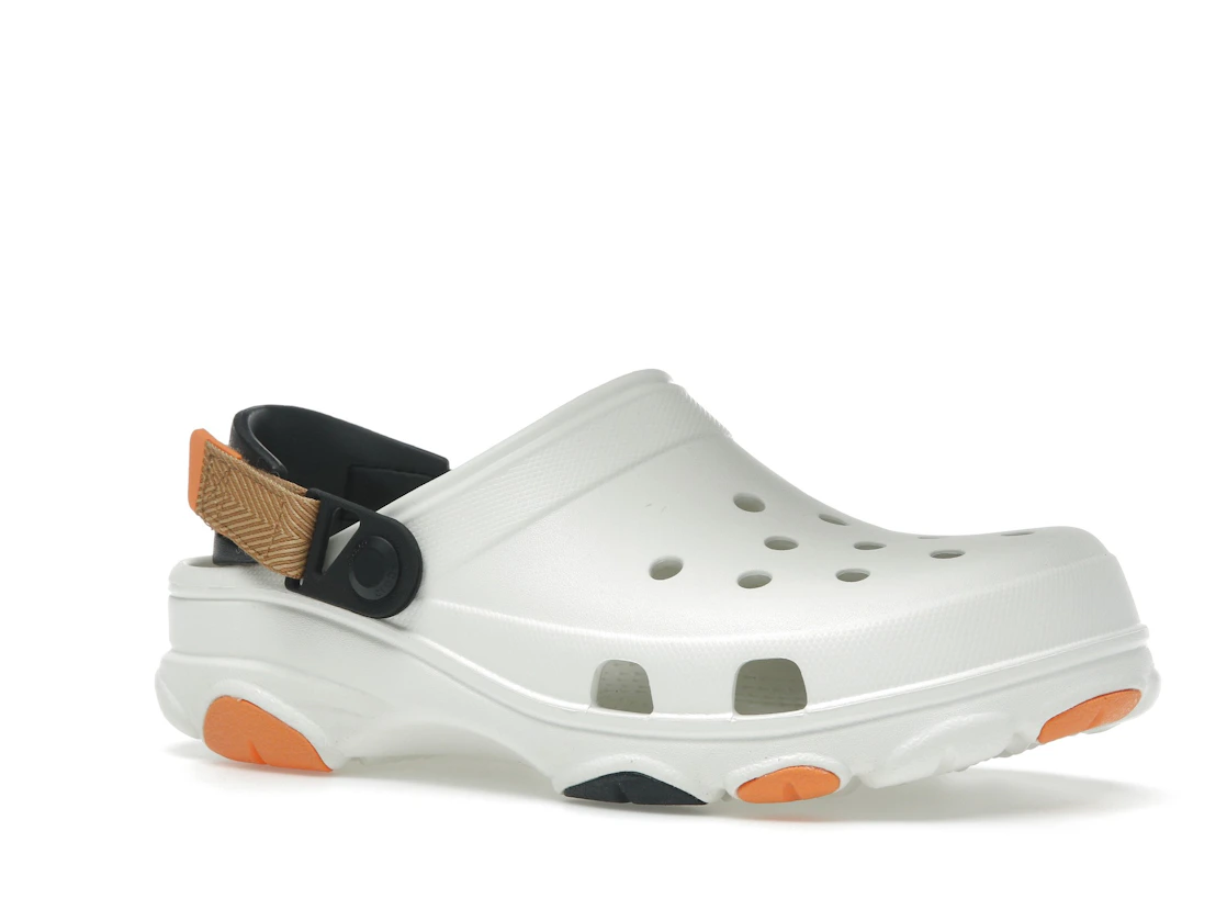 Vue 4 de Crocs Classic All-Terrain Clog White Orange