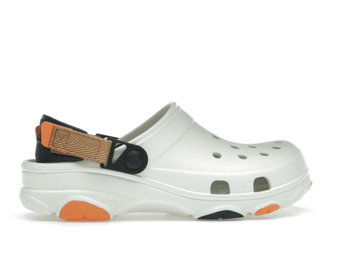Vue 36 de Crocs Classic All-Terrain Clog White Orange