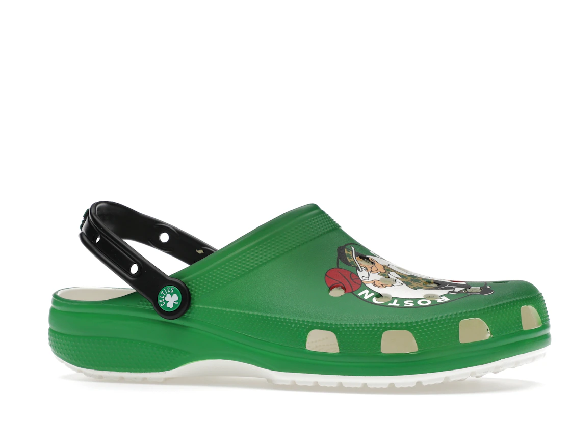 Vue 3 de Crocs Classic Clog NBA Boston Celtics