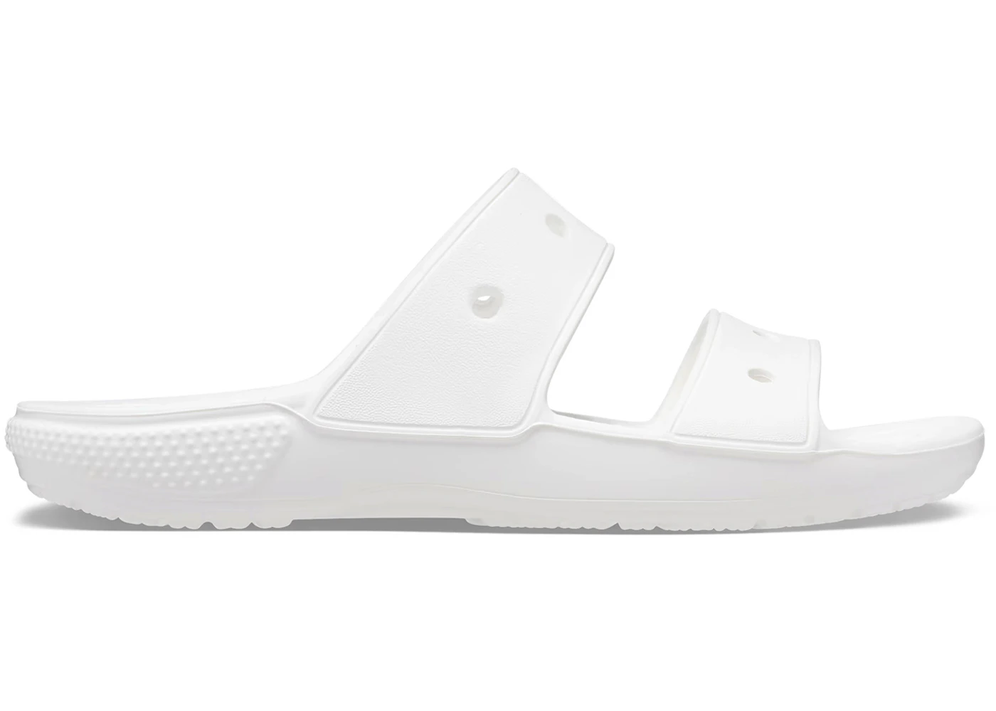 Crocs Classic Double Band Slide Sandals White