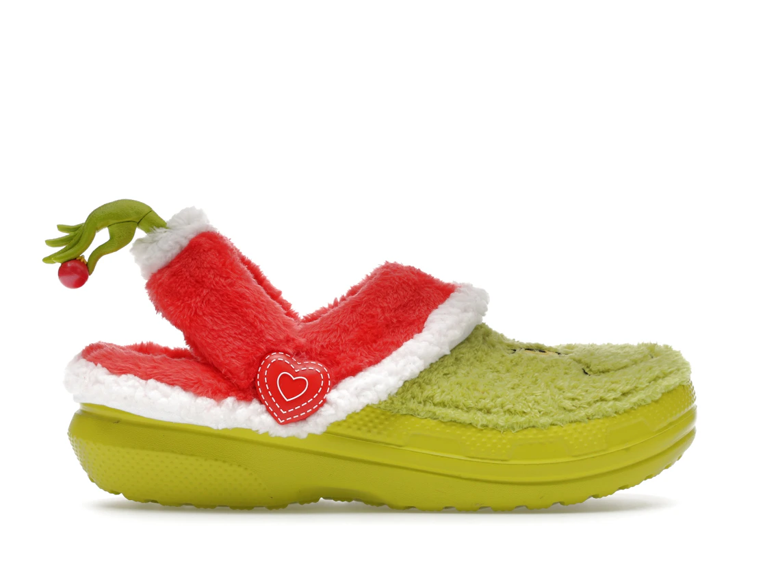 Vue 1 de Crocs Classic Lined Clog The Grinch