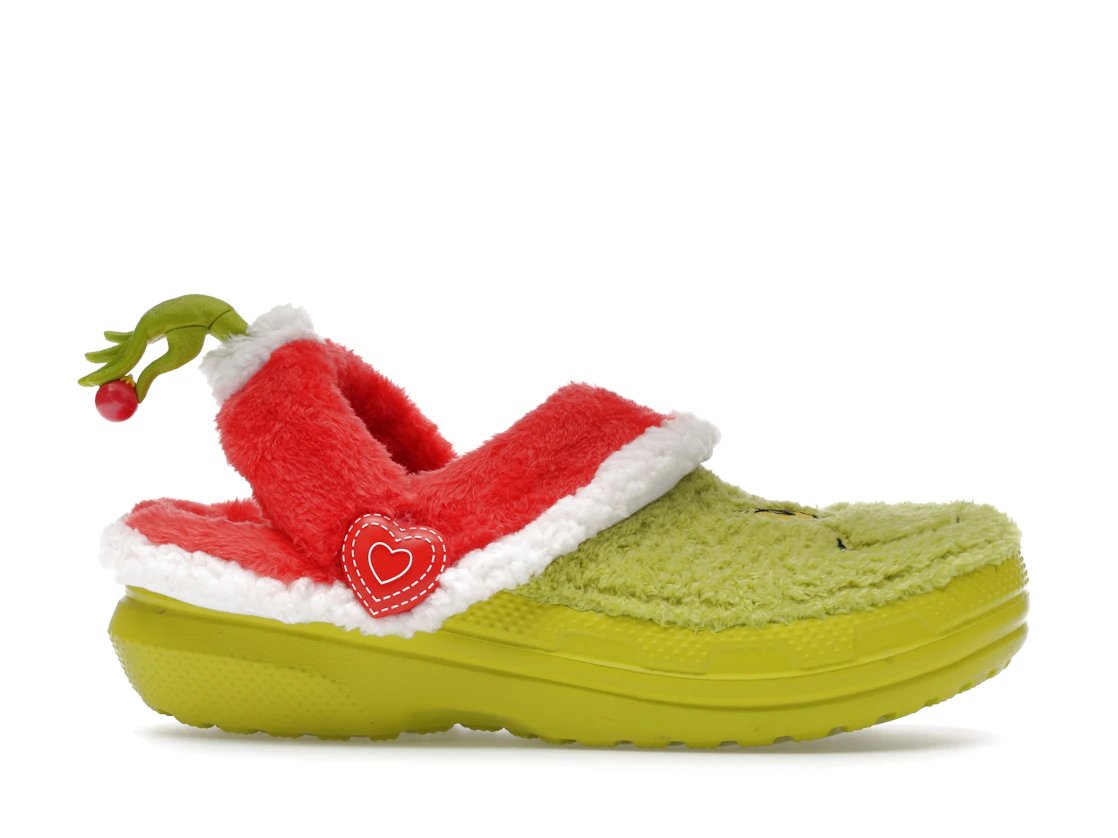 Vue 2 de Crocs Classic Lined Clog The Grinch