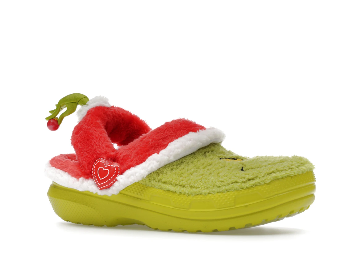 Vue 4 de Crocs Classic Lined Clog The Grinch