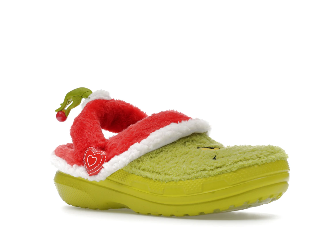 Vue 5 de Crocs Classic Lined Clog The Grinch