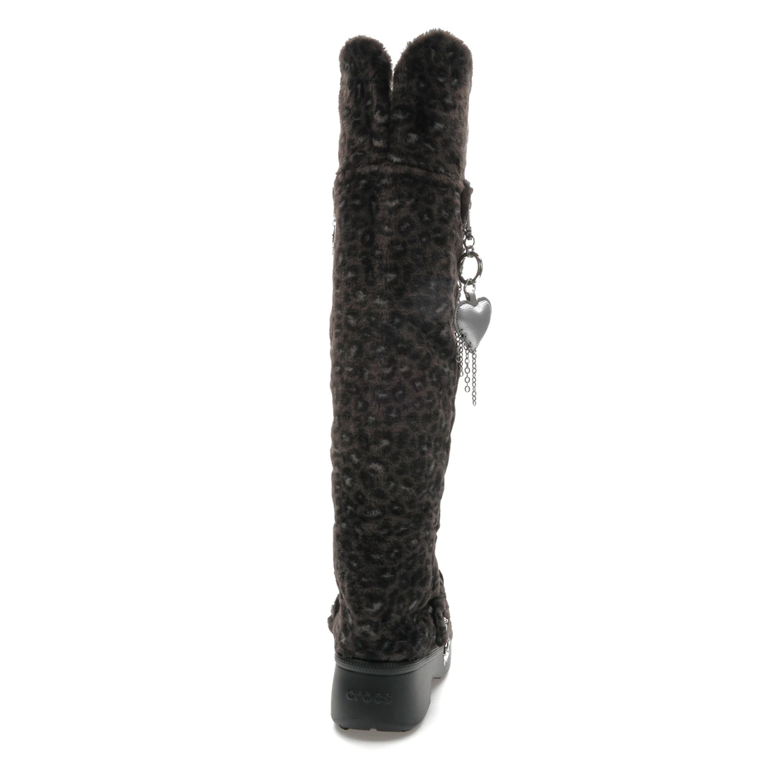 Vue 29 de Crocs Classic Unfurgettable Knee High Boot Black Leopard 