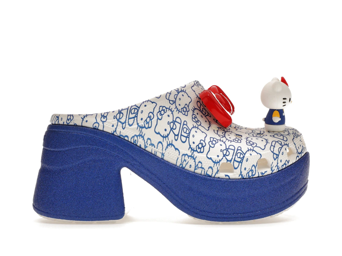 Vue 1 de Crocs Siren Clog Hello Kitty 50th Anniversary Blue Glitter