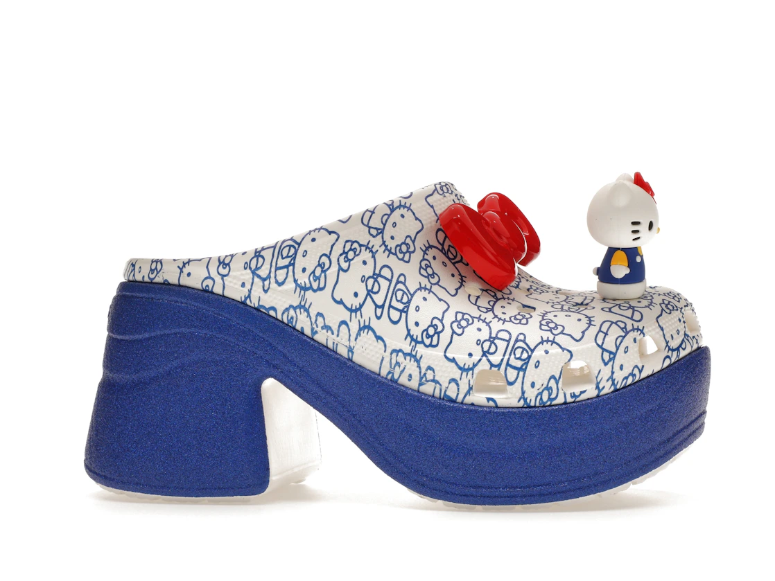 Vue 2 de Crocs Siren Clog Hello Kitty 50th Anniversary Blue Glitter