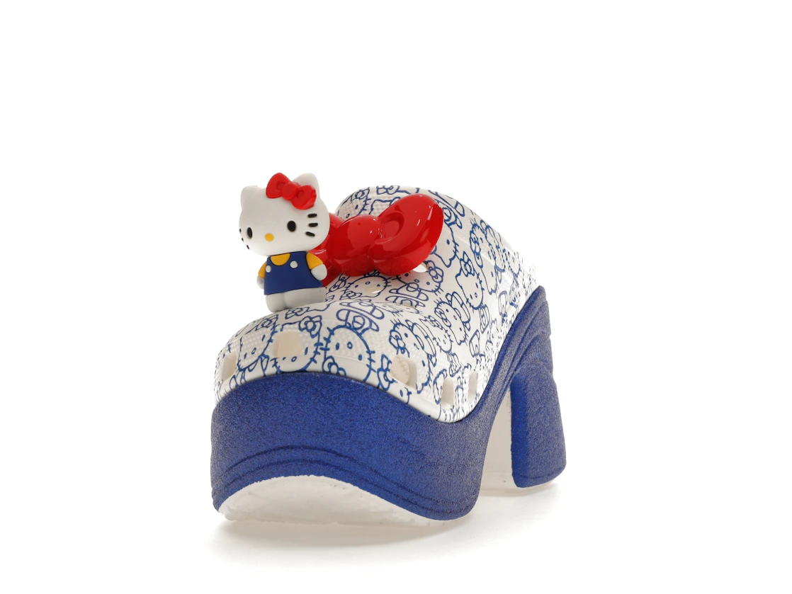 Vue 12 de Crocs Siren Clog Hello Kitty 50th Anniversary Blue Glitter