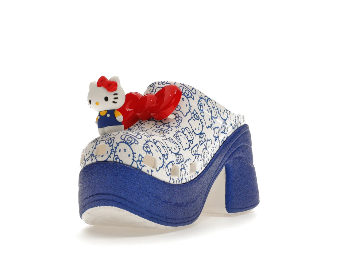 Vue 13 de Crocs Siren Clog Hello Kitty 50th Anniversary Blue Glitter