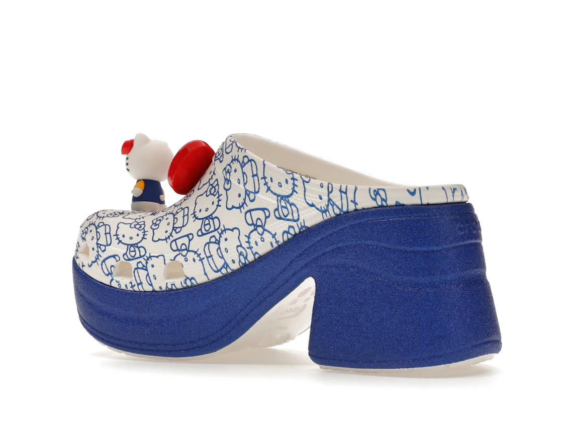 Vue 22 de Crocs Siren Clog Hello Kitty 50th Anniversary Blue Glitter