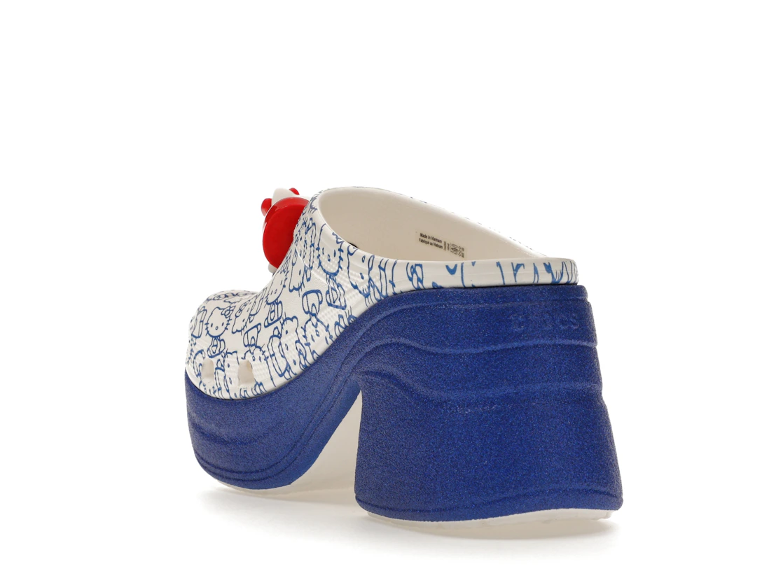 Vue 25 de Crocs Siren Clog Hello Kitty 50th Anniversary Blue Glitter