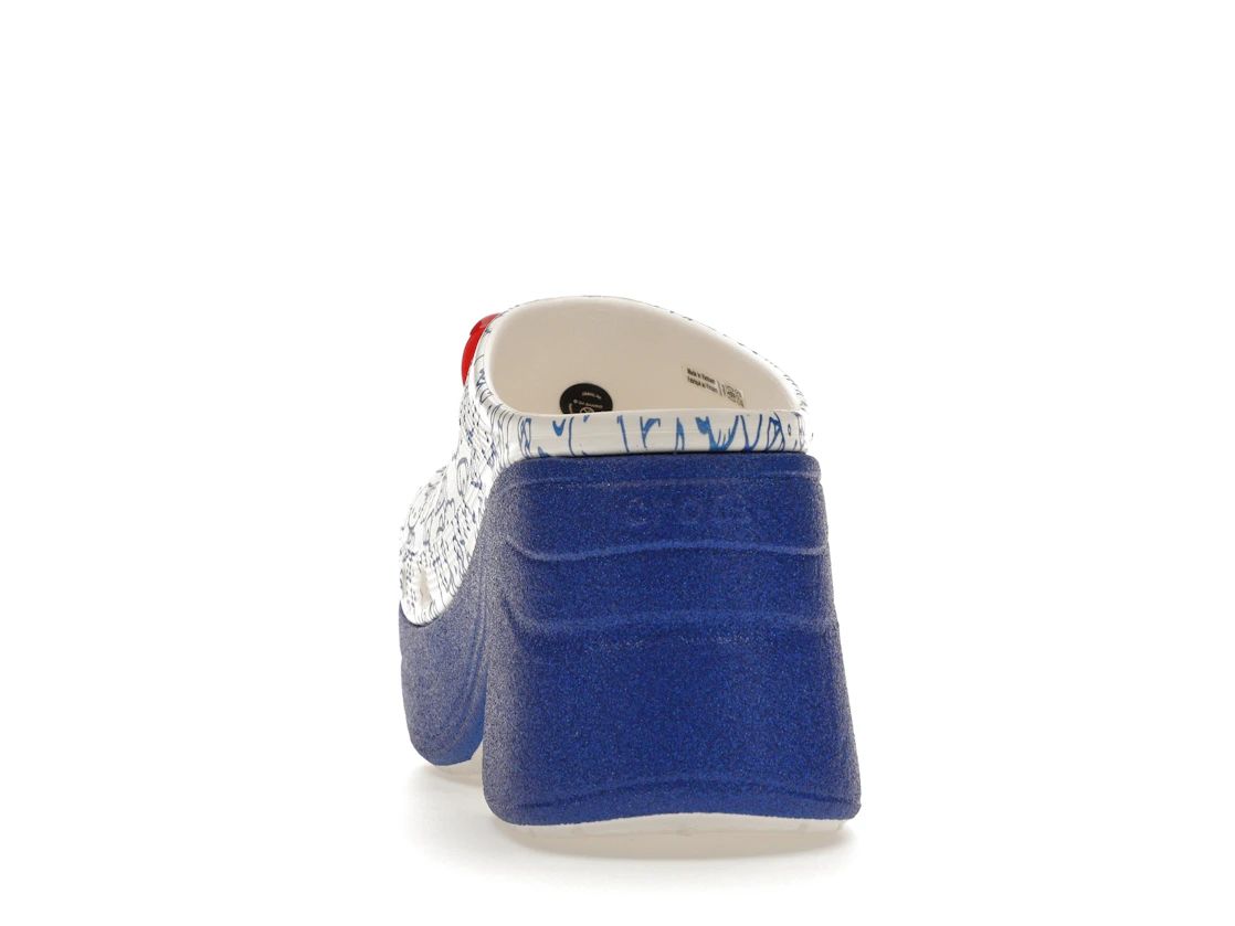 Vue 27 de Crocs Siren Clog Hello Kitty 50th Anniversary Blue Glitter