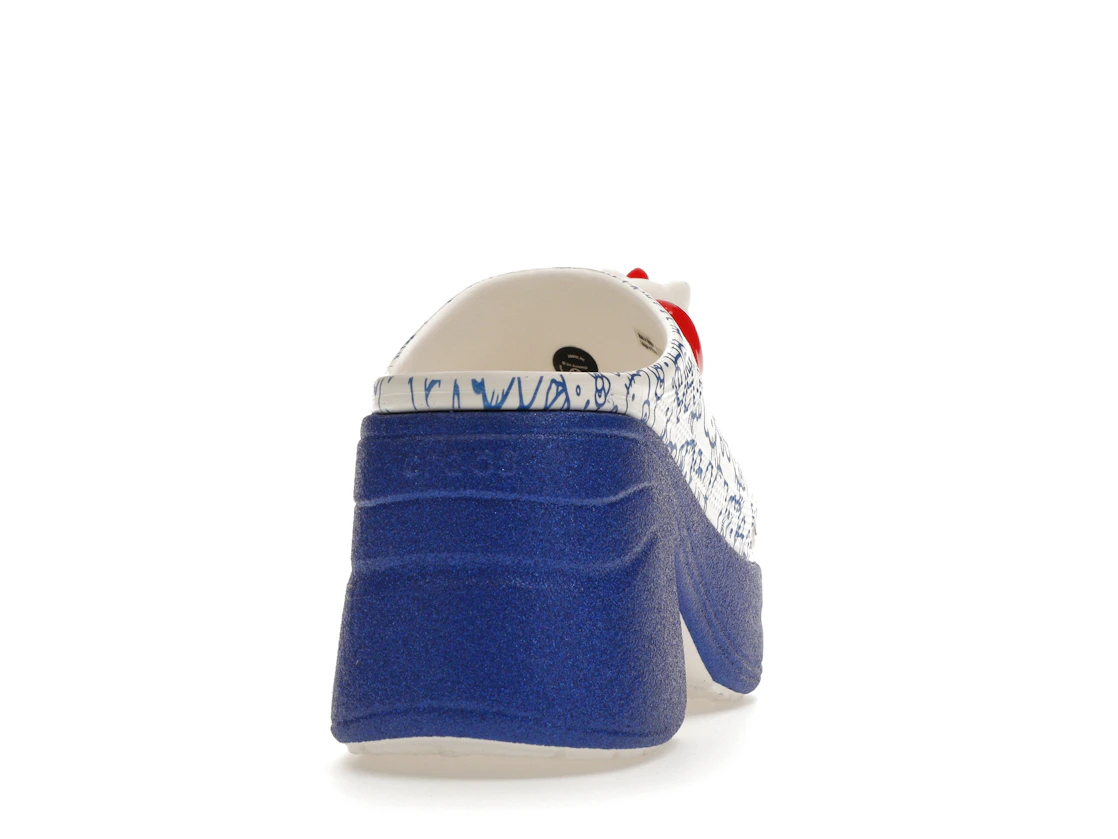 Vue 29 de Crocs Siren Clog Hello Kitty 50th Anniversary Blue Glitter