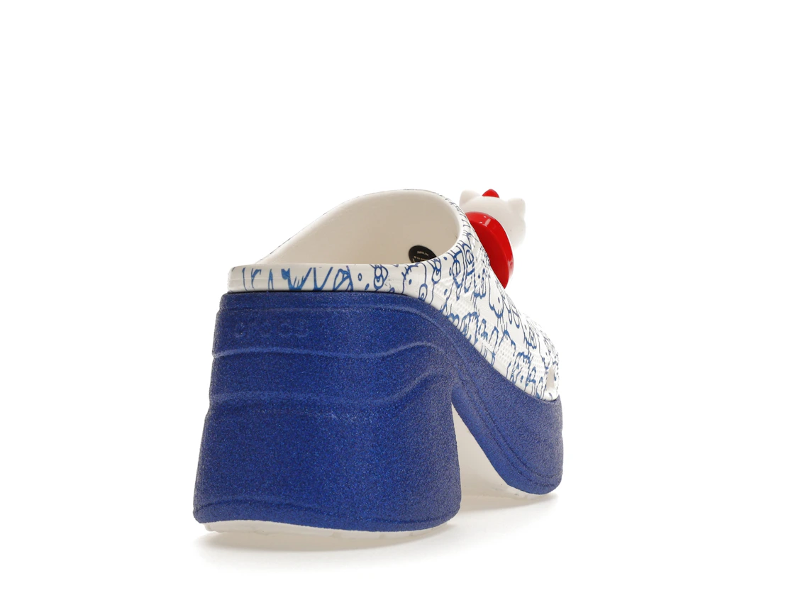 Vue 30 de Crocs Siren Clog Hello Kitty 50th Anniversary Blue Glitter