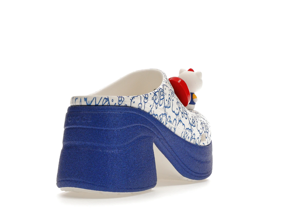 Vue 31 de Crocs Siren Clog Hello Kitty 50th Anniversary Blue Glitter