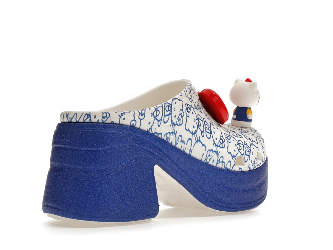 Vue 33 de Crocs Siren Clog Hello Kitty 50th Anniversary Blue Glitter