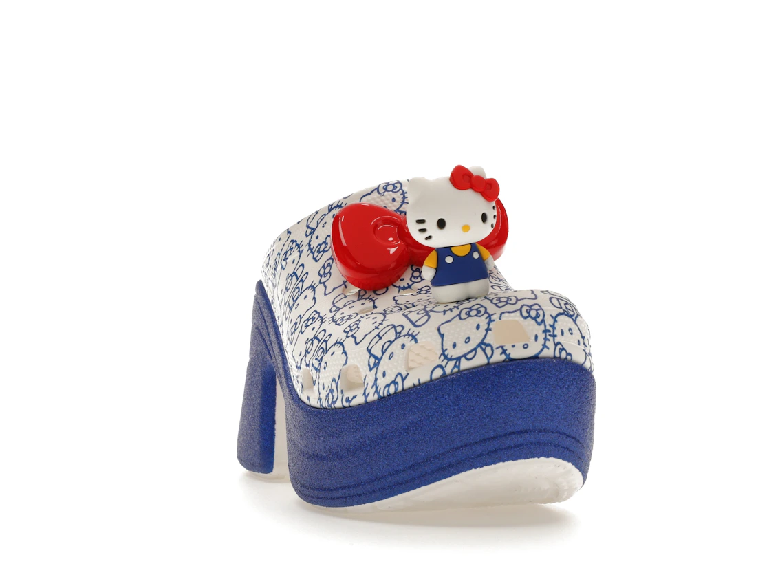 Vue 8 de Crocs Siren Clog Hello Kitty 50th Anniversary Blue Glitter
