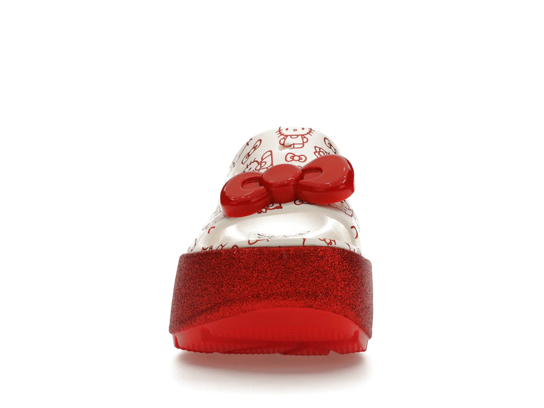 Vue 10 de Crocs Stomp Slide Hello Kitty 50th Anniversary Red Glitter