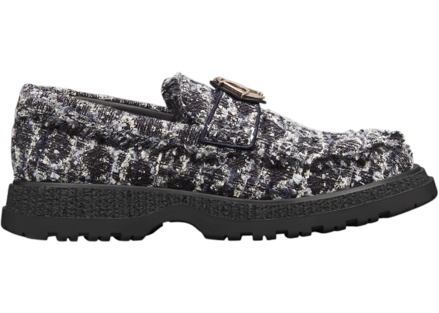 Dior Buffalo Loafer Fabric Blue Navy